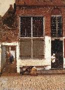 The Little Street (detail)  et, VERMEER VAN DELFT, Jan